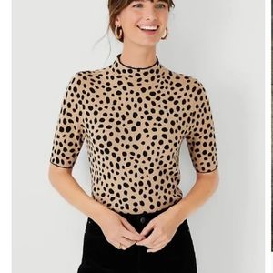 Ann Taylor Leopard print blouse
